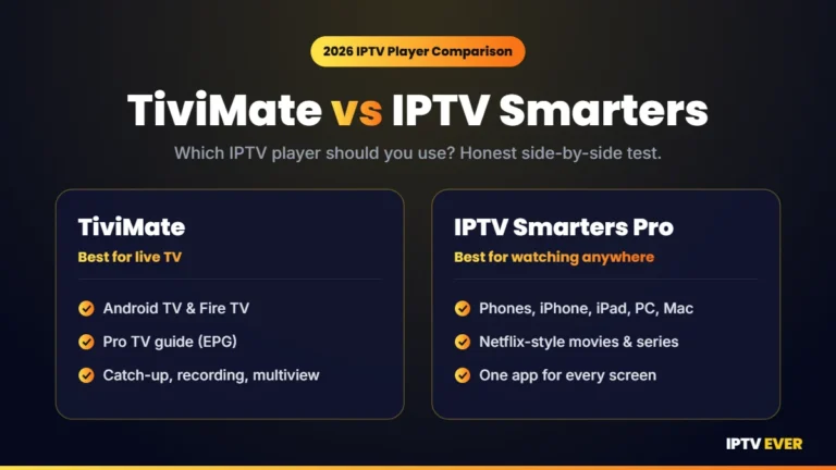 TiviMate vs IPTV Smarters Pro